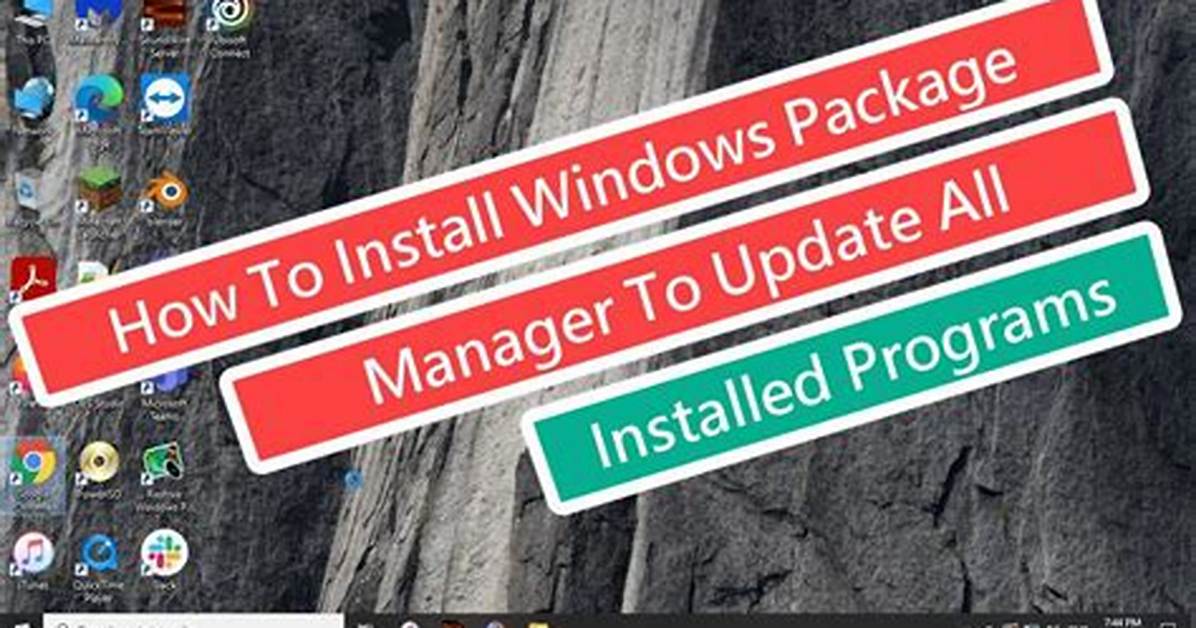 Update Package-Manager to Include Programs Installed from Source