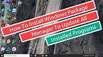 Update Package-Manager to Include Programs Installed from Source