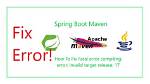 Upgraded Java - Maven Won't Compile Invalid Target Release: 11