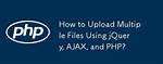 Upload Multiple Files to Php Server Using Curl Command Line