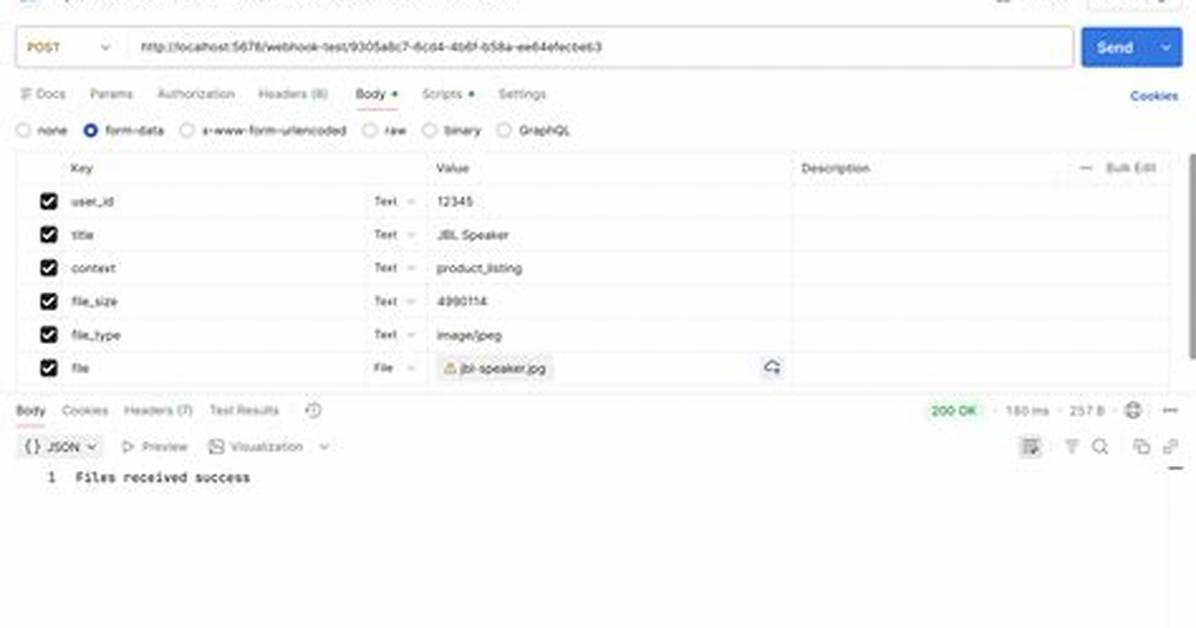 Uploading File Using Post Request in Node. Js
