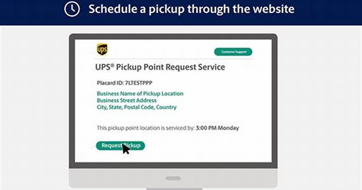 Ups Pickup Request