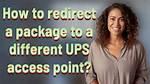 Ups Redirect Package