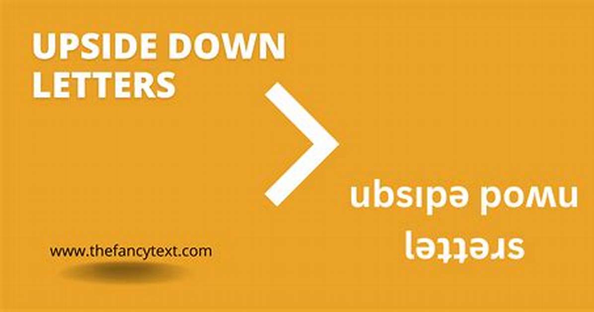 Upside Down Letters