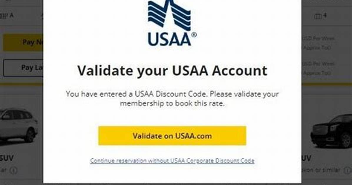 Usaa Hertz Code