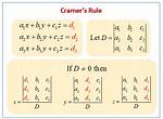 Use Cramers Method to Solve M + T = 38 and 5M + 2T = 100