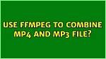 Use Ffmpeg to Transform Mp4 to Same High-Quality Avi File?