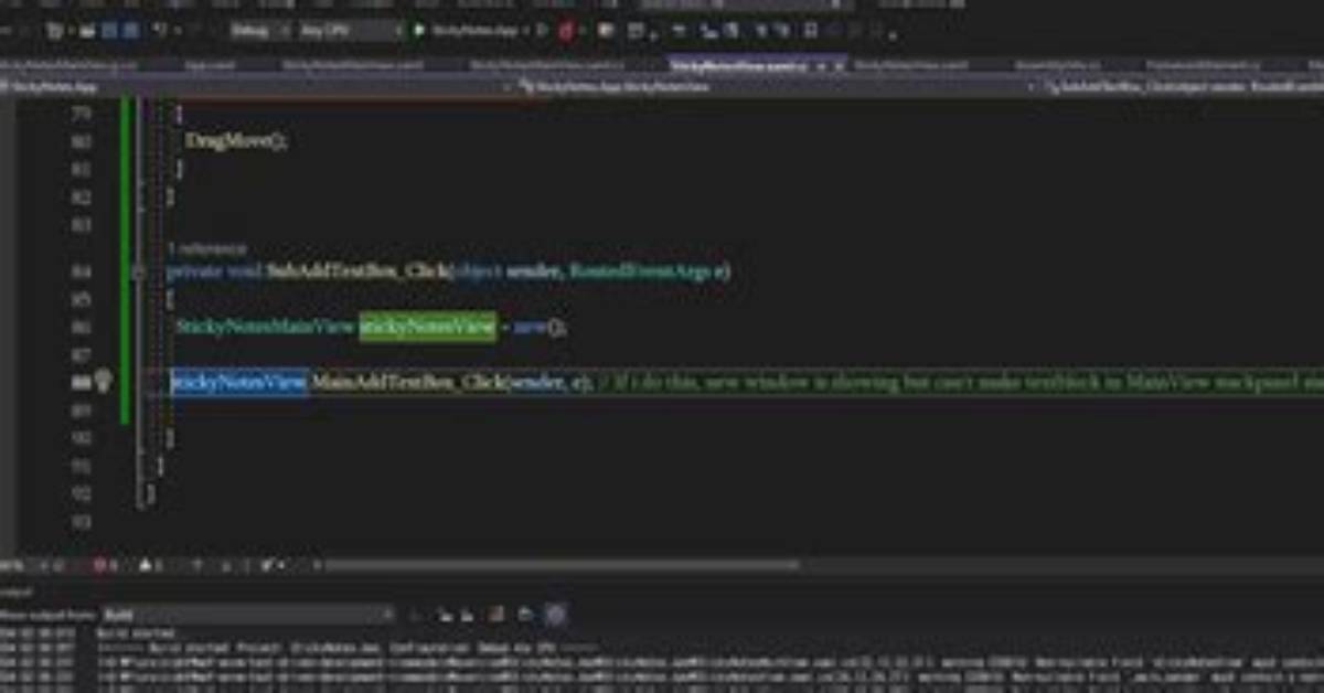 Using a Method from One. Cs File Class in Another. Cs Files Class