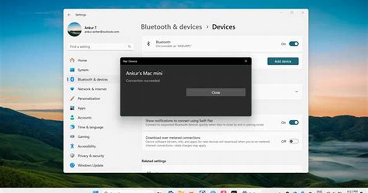 Using a Windows Computer as a Bluetooth Input Device for Another Computer/Device