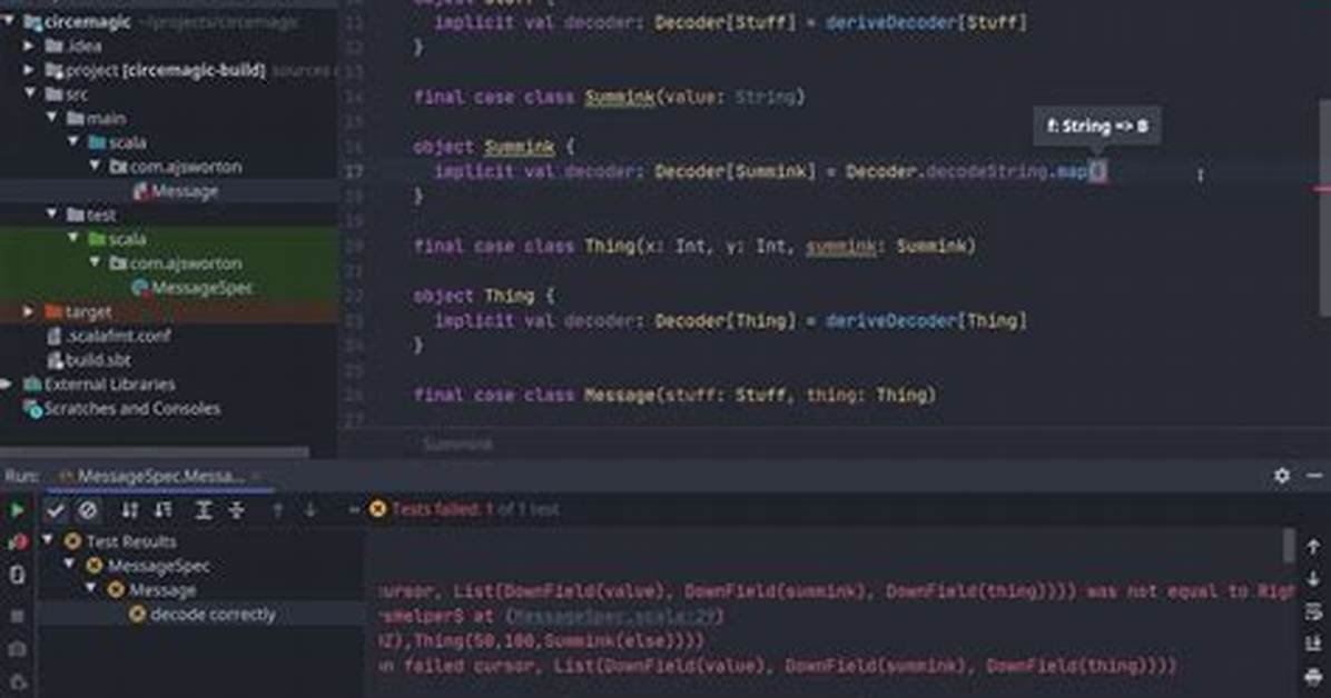 Using Circe to Decode Json String