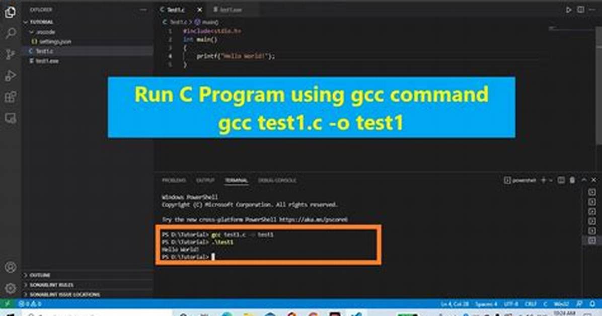 Using Gcc to Compile C Code