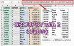 Using Group by on Multiple Columns