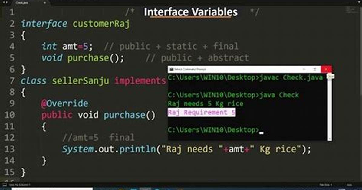 Using Interface Variables