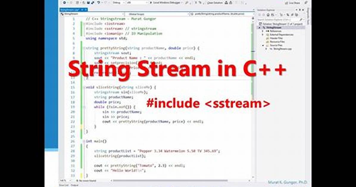 Using Istringstream in C++