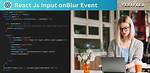 Using onBlur with Jsx and React