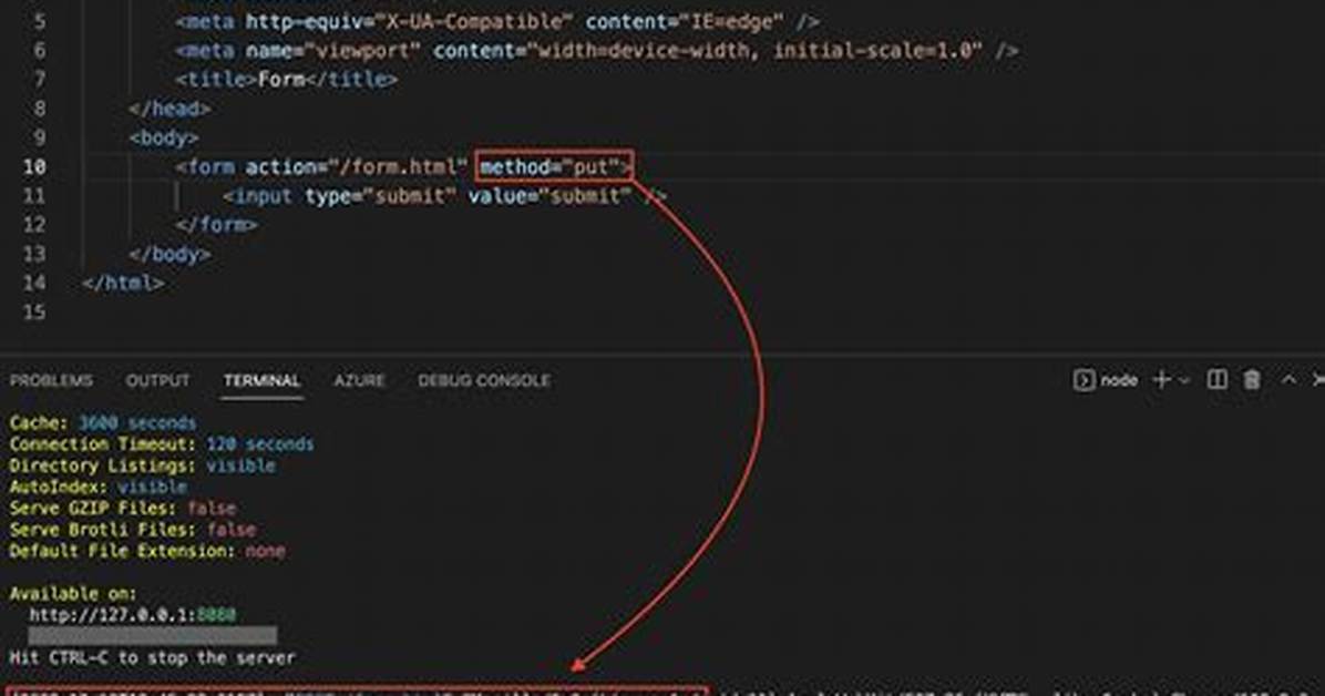Using Put Method in Html Form