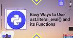 Using Python's Eval() Vs. Ast. Literal_Eval()