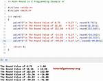 Using Round() Function in C