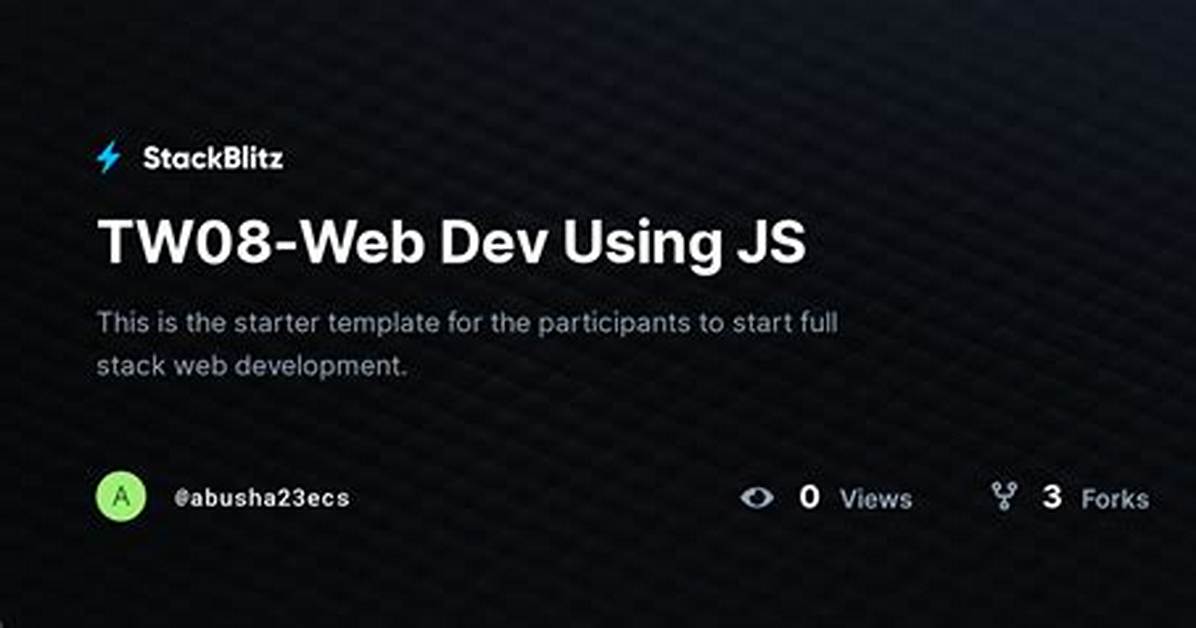 Using Several Js Files in Stackblitz with a Simple Js-Project