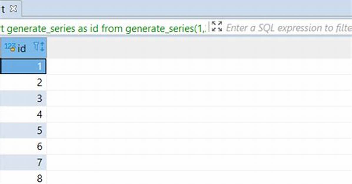 Using Sql Function Generate_Series() in Redshift