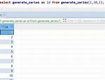 Using Sql Function Generate_Series() in Redshift
