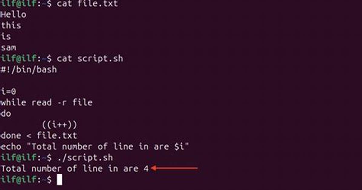 Using "While Read. .." in a Linux Script