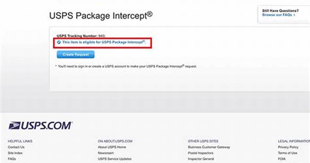 Usps Intercept