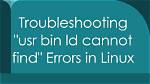/Usr/Bin/Ld: Cannot Find