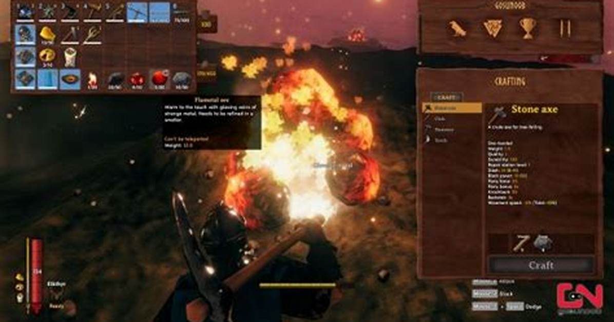 Valheim Flammable Ore - Flametal