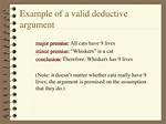 Valid Deductive Argument