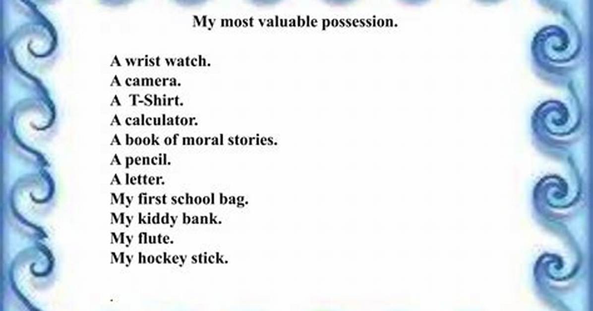 Valuable Possession