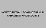 Value Cannot Be Null. Parameter Name: uriString