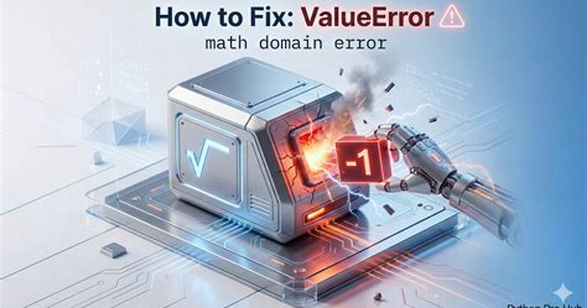 Valueerror: Math Domain Error