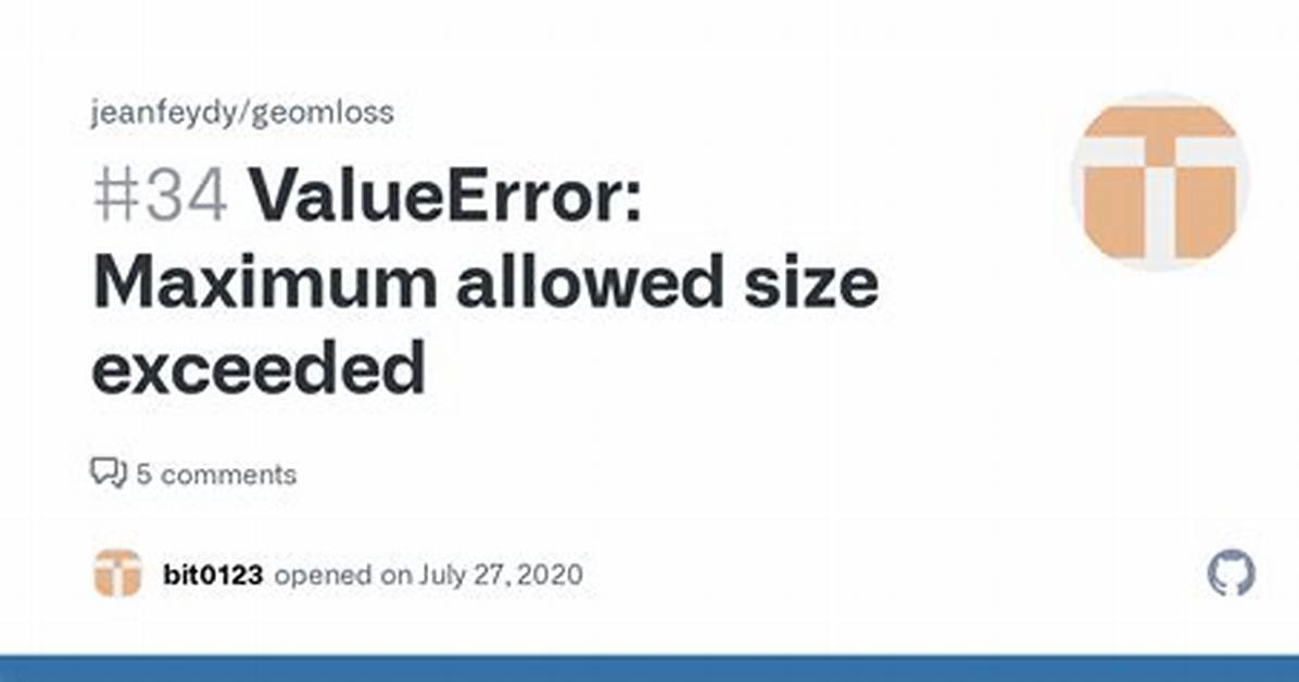 Valueerror: Maximum Allowed Size Exceeded When Plotting Using Seaborn