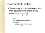 Values Taken by Euler's Phi Function