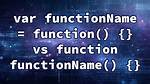 Var functionName = Function() {} vs Function functionName() {}
