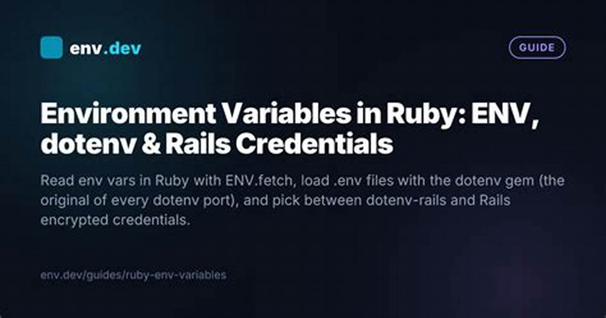 @ Variables in Ruby on Rails