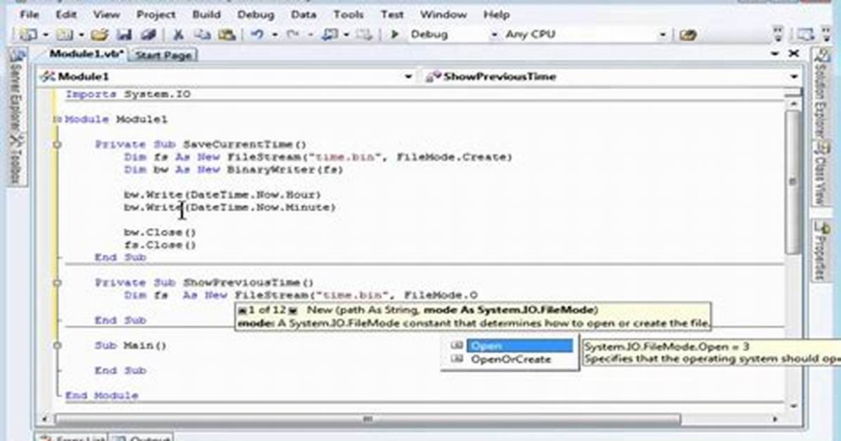 Vb. Net Read Binary File