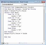 Vba Select Case