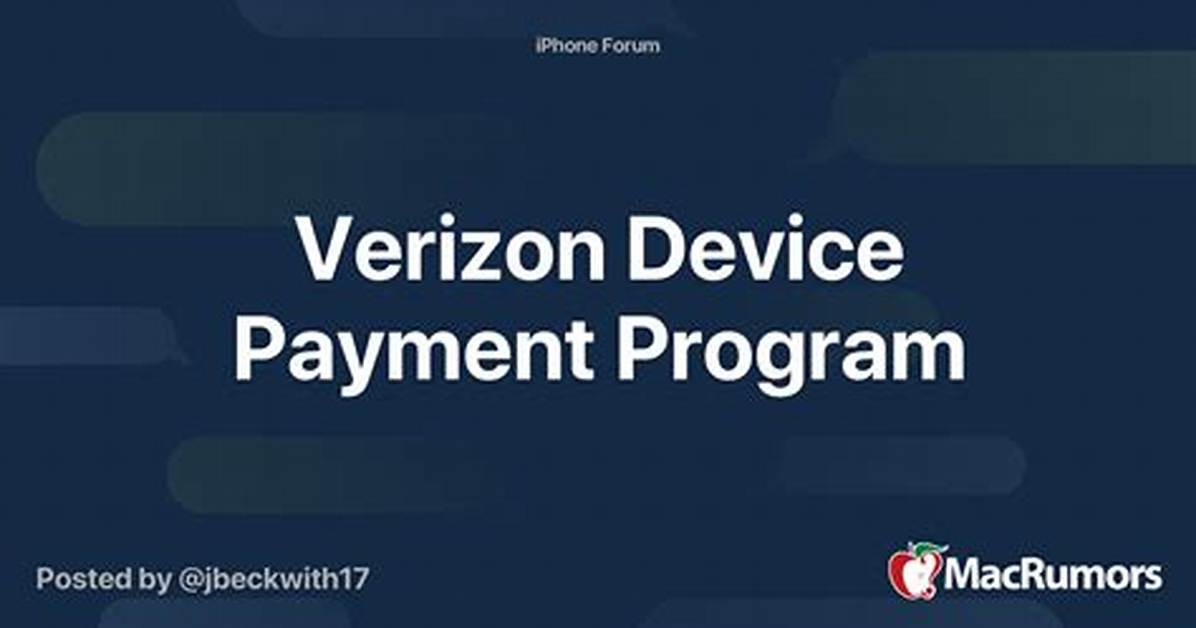 Verizon Device Payment Program
