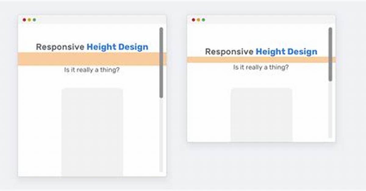 Vertical Responsive Height