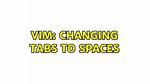 Vim: Changing Tabs to Spaces