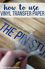 Vinyl Transfer Paper