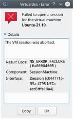 Virtualbox Does Not Run: Ns_Error_Failure