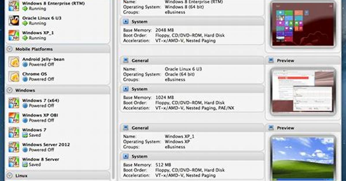 Virtualbox Interface