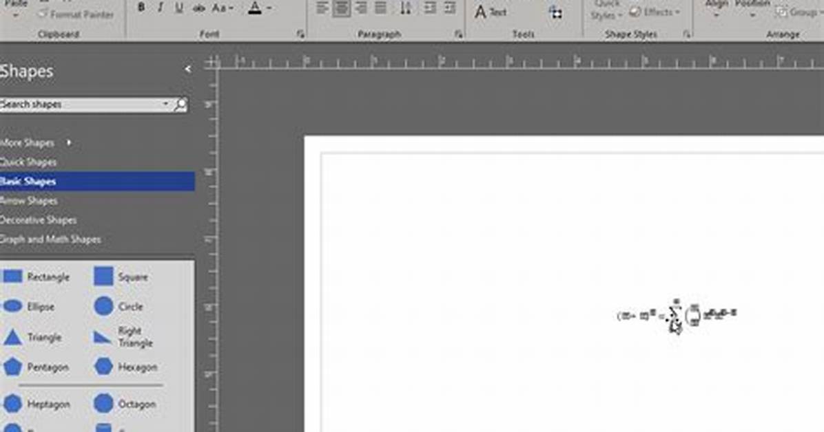 Visio Insert Equation
