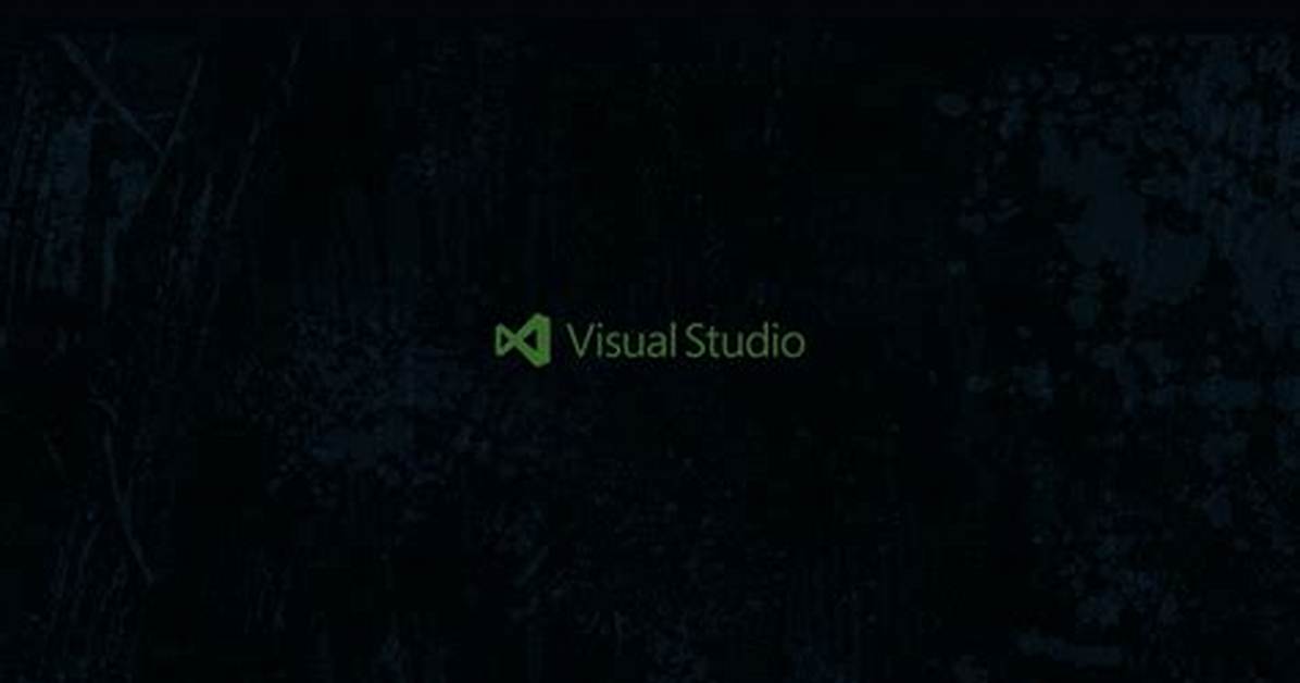 Visual Studio Black Background?
