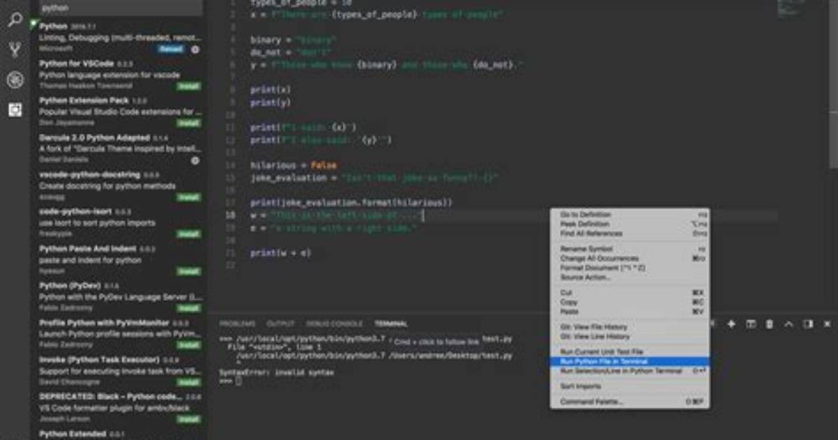 Visual Studio Code Shows Invalid Syntax for "End" Parameter in Print() [Duplicate]