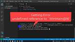 Visual Studio Code "Undefined Reference to `Winmain@16'"