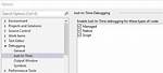 Visual Studio Edit and Continue Does Not Work